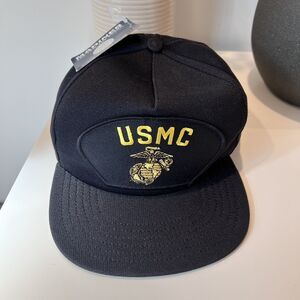 NWT  United States Marine Corps USMC Hat Adjustable Snap Back Cap USA MADE